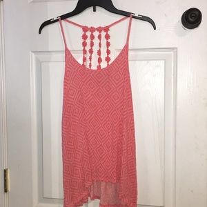 Aéropostale flower-back tank top